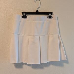 Lioness White Pleated Mini Skirt
